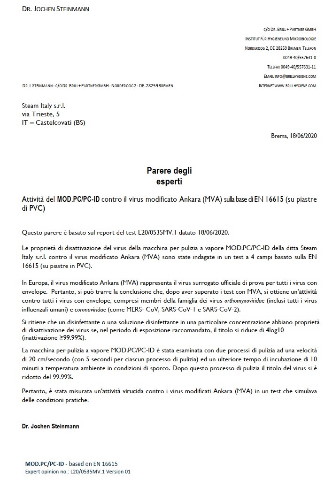 Potvrda Instituta o učinkovitosti protiv SARS-CoV-2